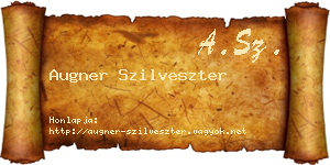 Augner Szilveszter névjegykártya